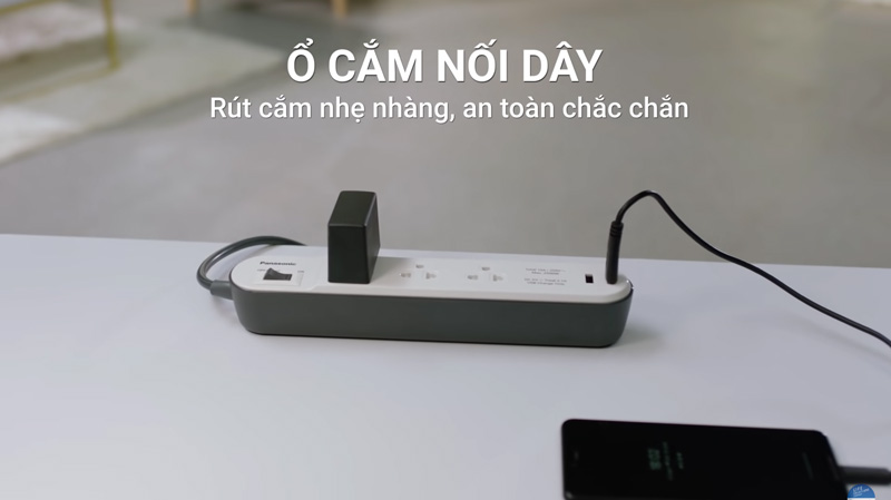 Ổ cắm điện có dây Panasonic được tích hợp nhiều tiện ích đặc biệt