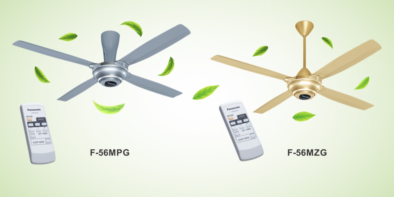 Quạt trần 4 cánh điều khiển từ xa Panasonic F-56MZG-GO