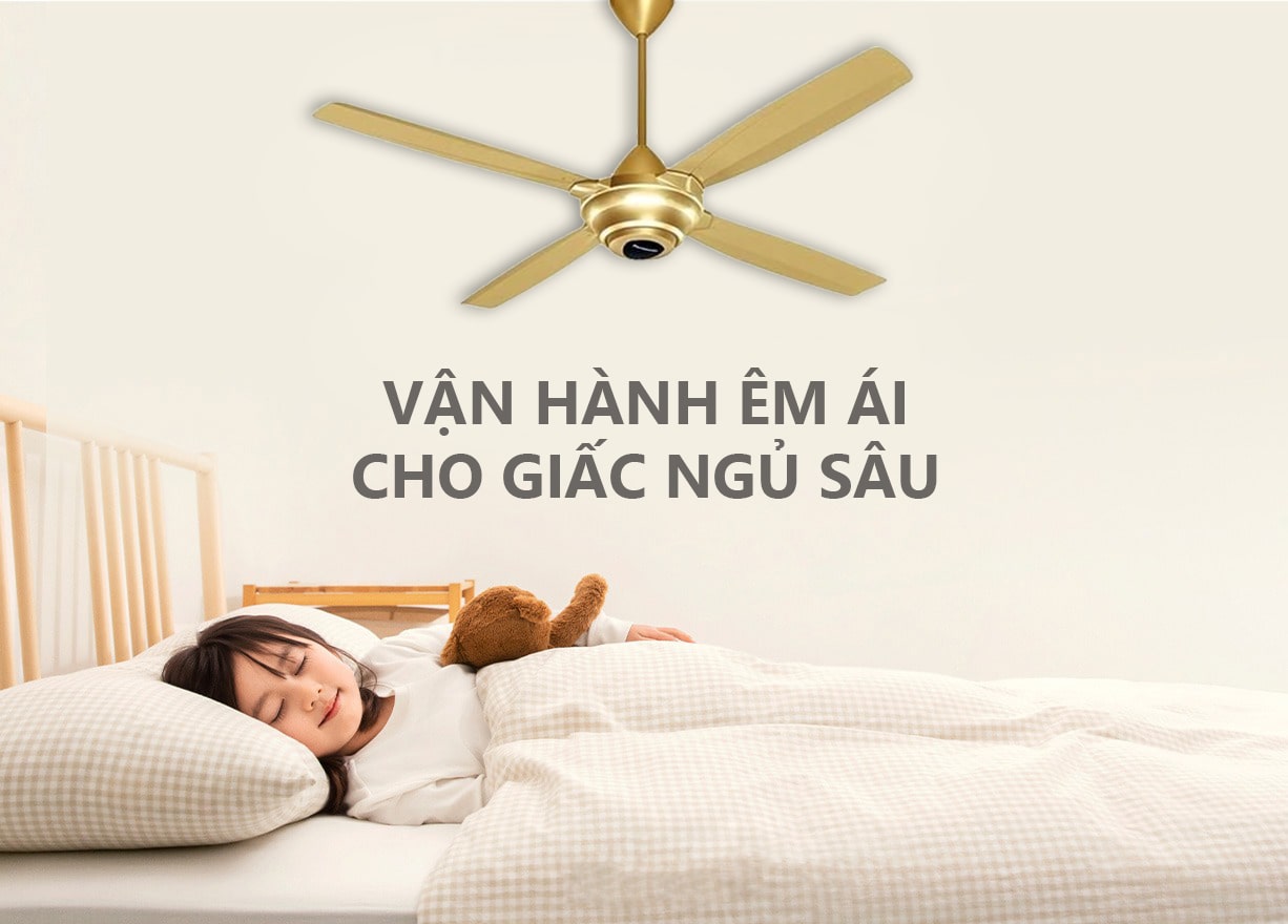 Quạt trần 4 cánh điều khiển từ xa Panasonic F-56MZG-GO