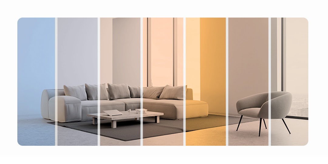 Lựa chọn màu sắc ánh sáng đèn led ốp trần phòng khách