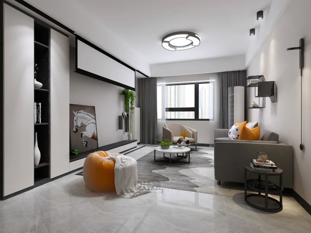 Lựa chọn phong cách đèn led ốp trần phòng khách