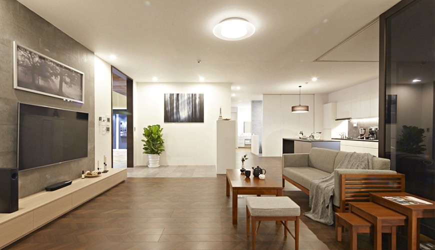 Kết hợp đèn led ốp trần với các dòng đèn trang trí khác