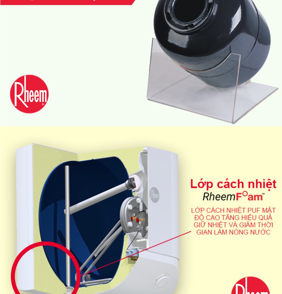 Bình nước nóng gián tiếp Rheem Xwell