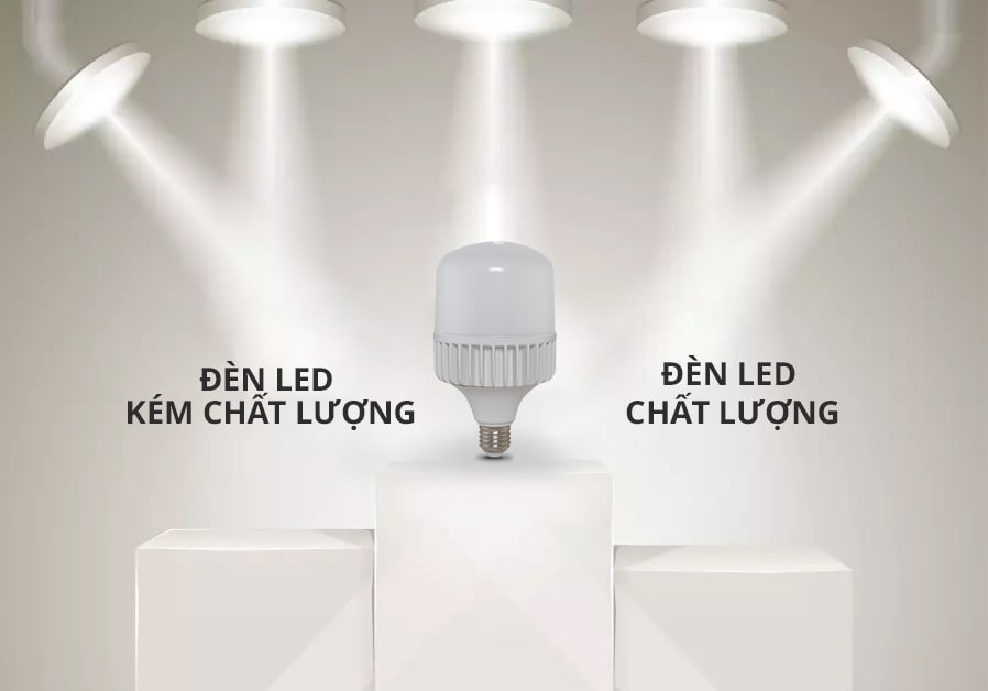 Sử dụng đèn LED kém chất lượng