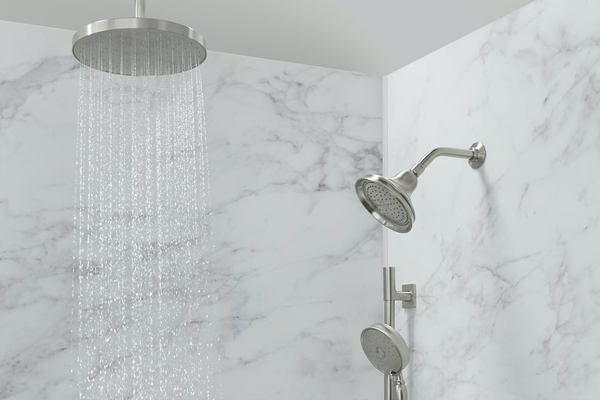 Hình 5: Với sen cây tắm Caesar nóng lạnh, bạn có thể tùy chỉnh nhiệt độ theo đúng nhu cầu sử dụng