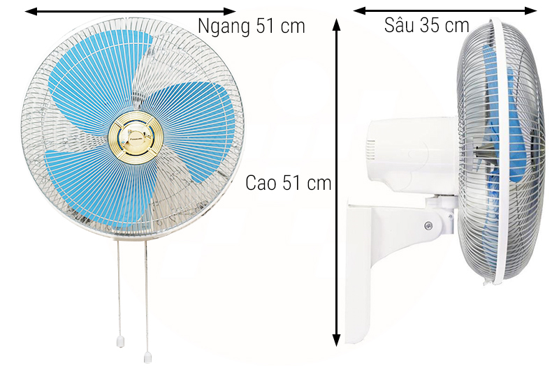 Quạt treo tường Panasonic F-409UB kiểu dáng đẹp phù hợp với nhiều không gian