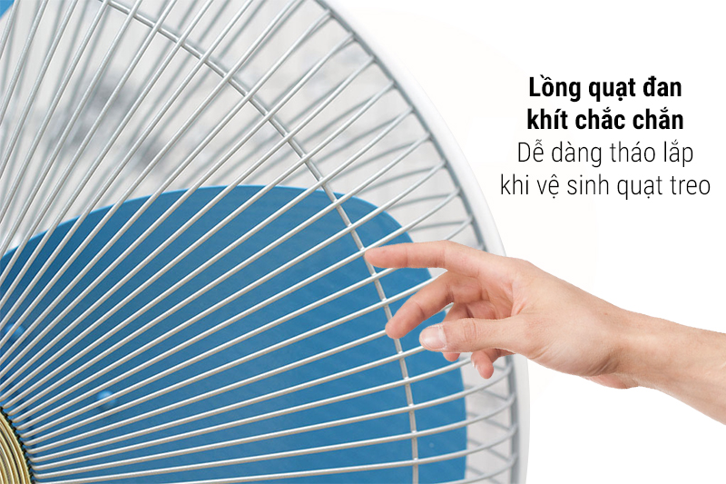 Quạt treo tường Panasonic F-409UB dễ dàng vệ sinh