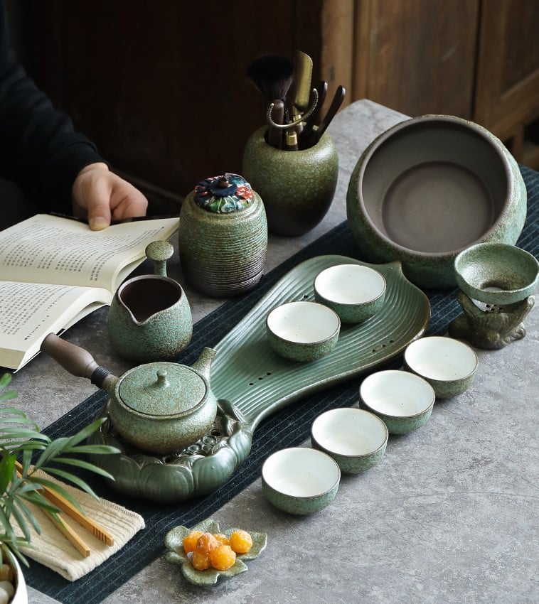 Bộ ly ấm trà sang trọng