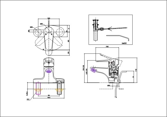 Vòi chậu lavabo nóng lạnh INAX LFV-1001S (LFV1001S)