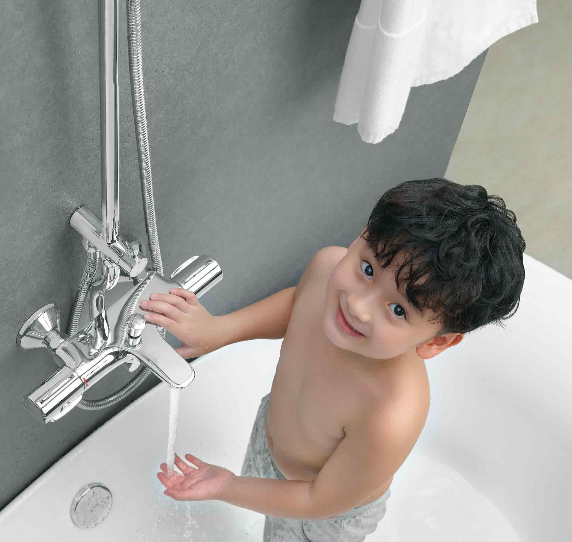 Sen tắm nhiệt độ INAX - lựa chọn an toàn, hoàn hảo cho gia đình có trẻ nhỏ