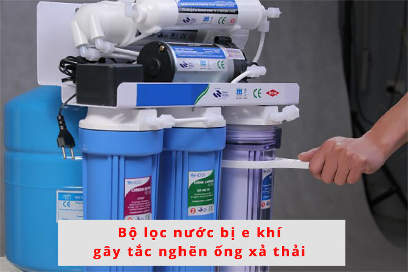 sự cố e khí trong bộ lọc gây tắc nghẽn