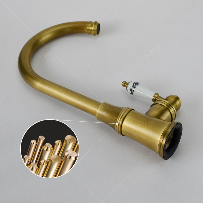 Vòi rửa bát nóng lạnh bằng đồng Kanly GCC07